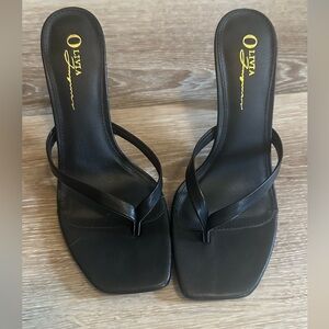 black strap kitten heels
